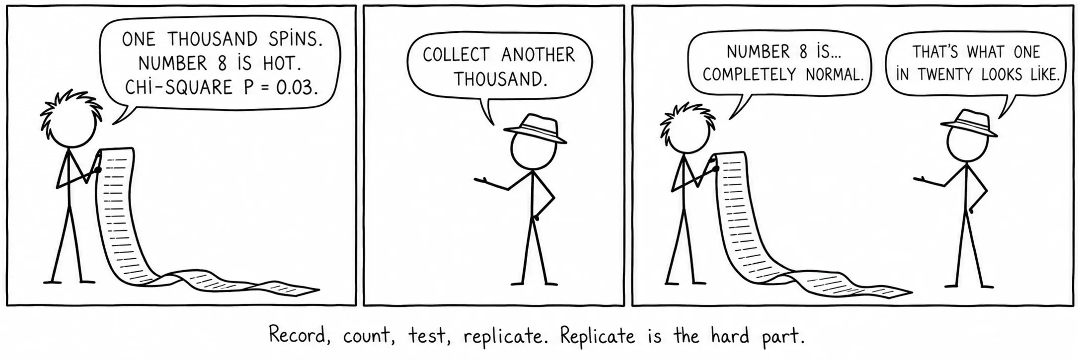 Registrer, tell, test, gjenta. Å gjenta er det vanskelige.